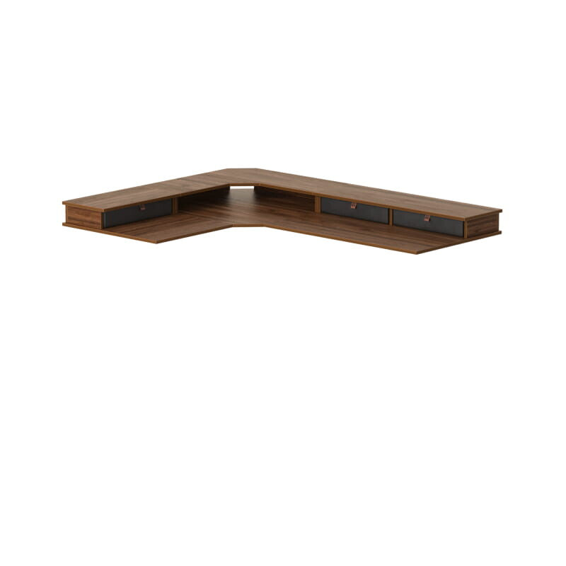 Reversible en forma de L con cajón superior