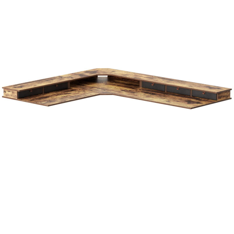 Reversible en forma de L con cajón superior