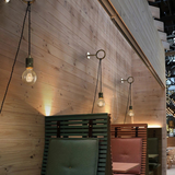 Lámpara LED colgante de pared con forma de anillo