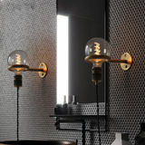 Lámpara LED colgante de pared con forma de anillo