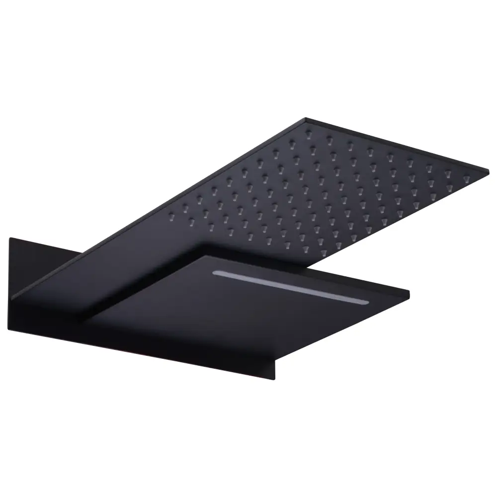 Matte black 2-way waterfall shower sprayer IMEX RPS490 bathroom fixture