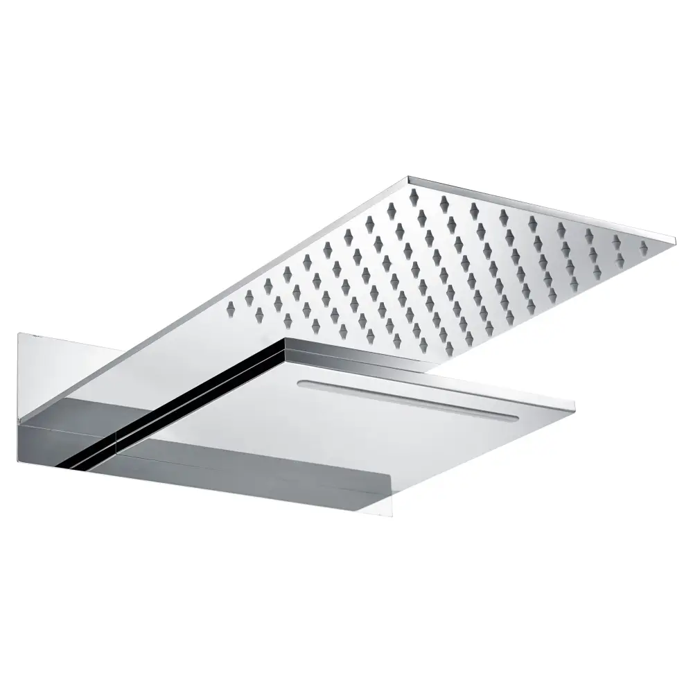 Chrome finish 2-way waterfall shower head by IMEX RPS490