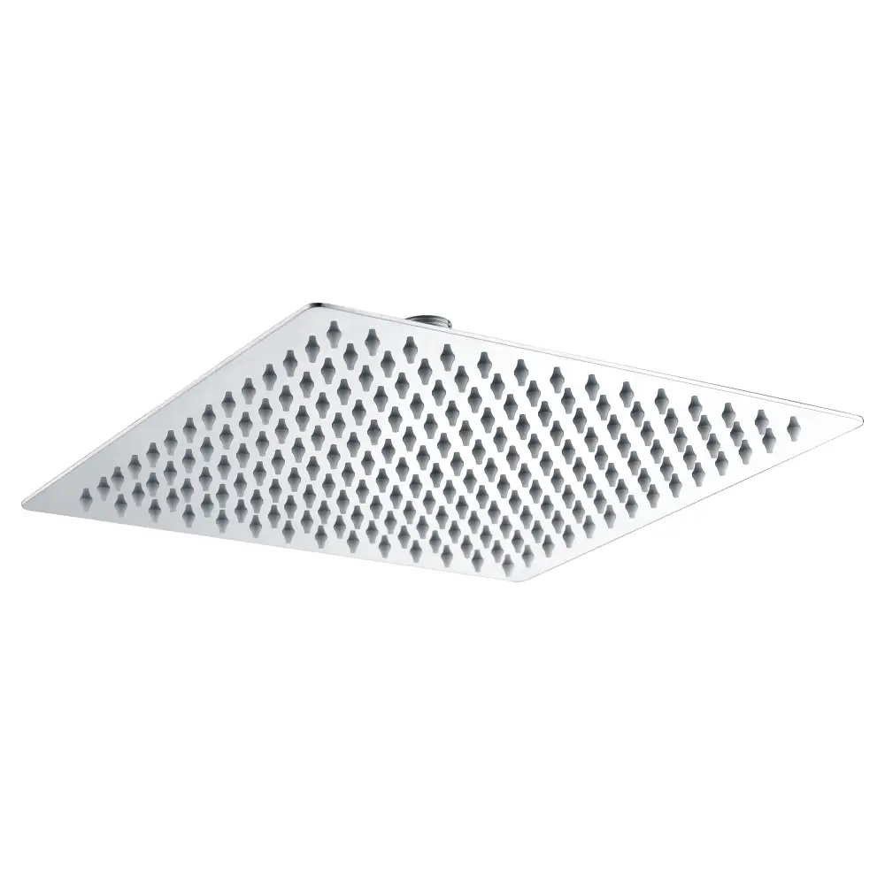 Square chrome shower head 25x25cm modern bathroom rociador fixture