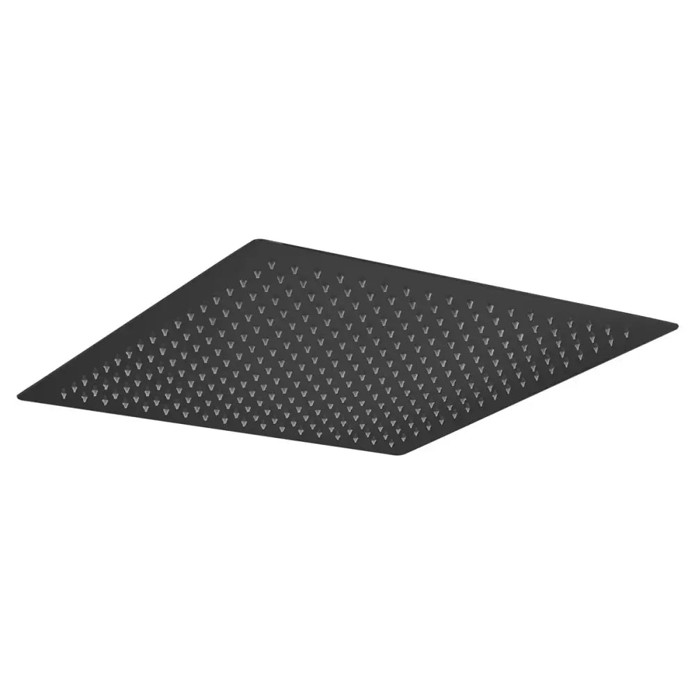 Matte black square shower head 40x40 cm modern bathroom rociador design