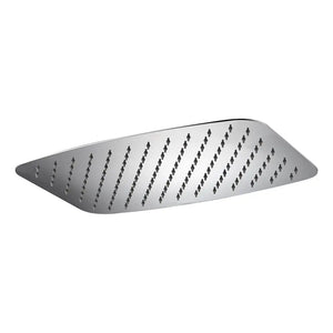 Chrome Rectangular Shower Head 20x30cm Modern Design, main product view