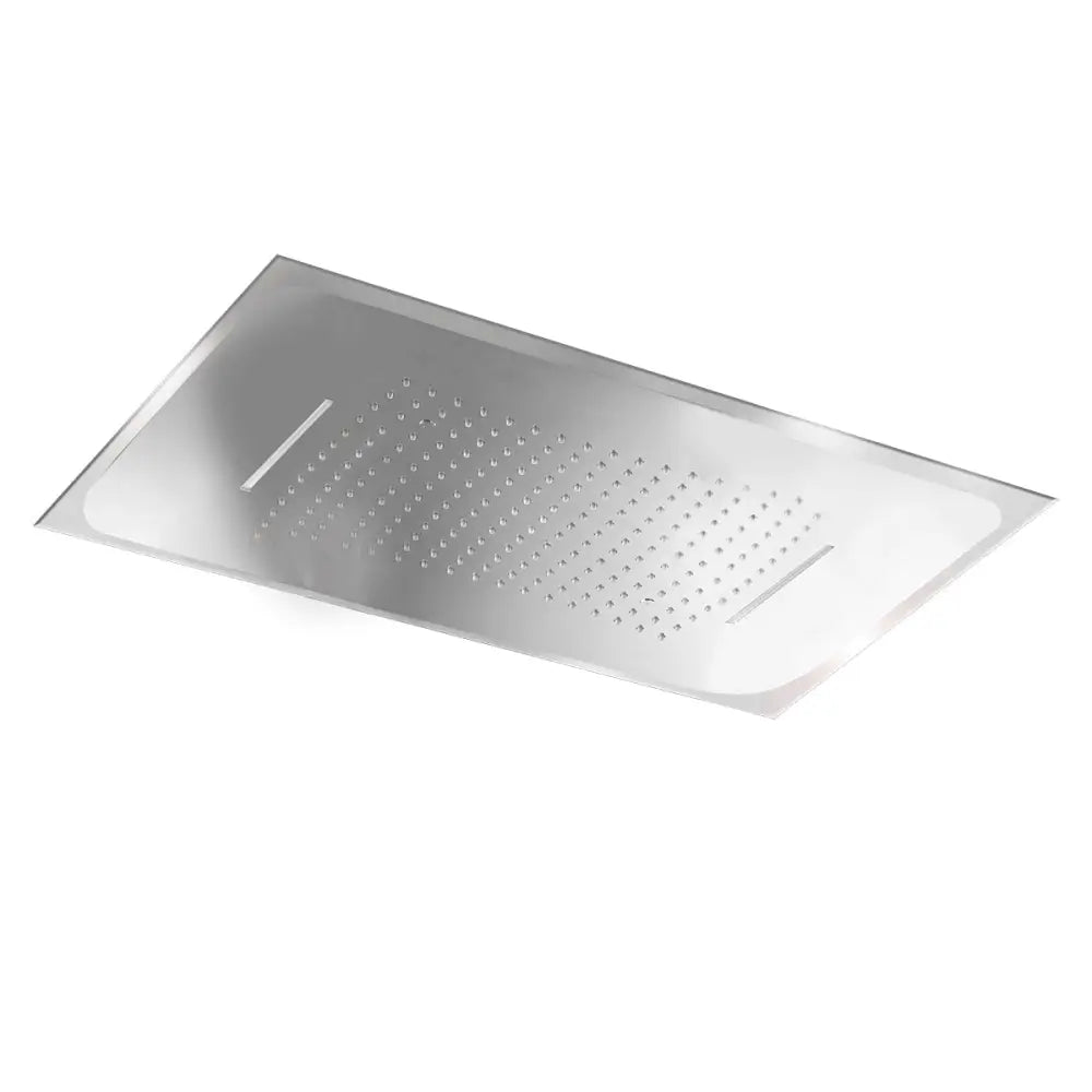 Chrome rectangular shower head 48x59 with 3-way spray nozzle