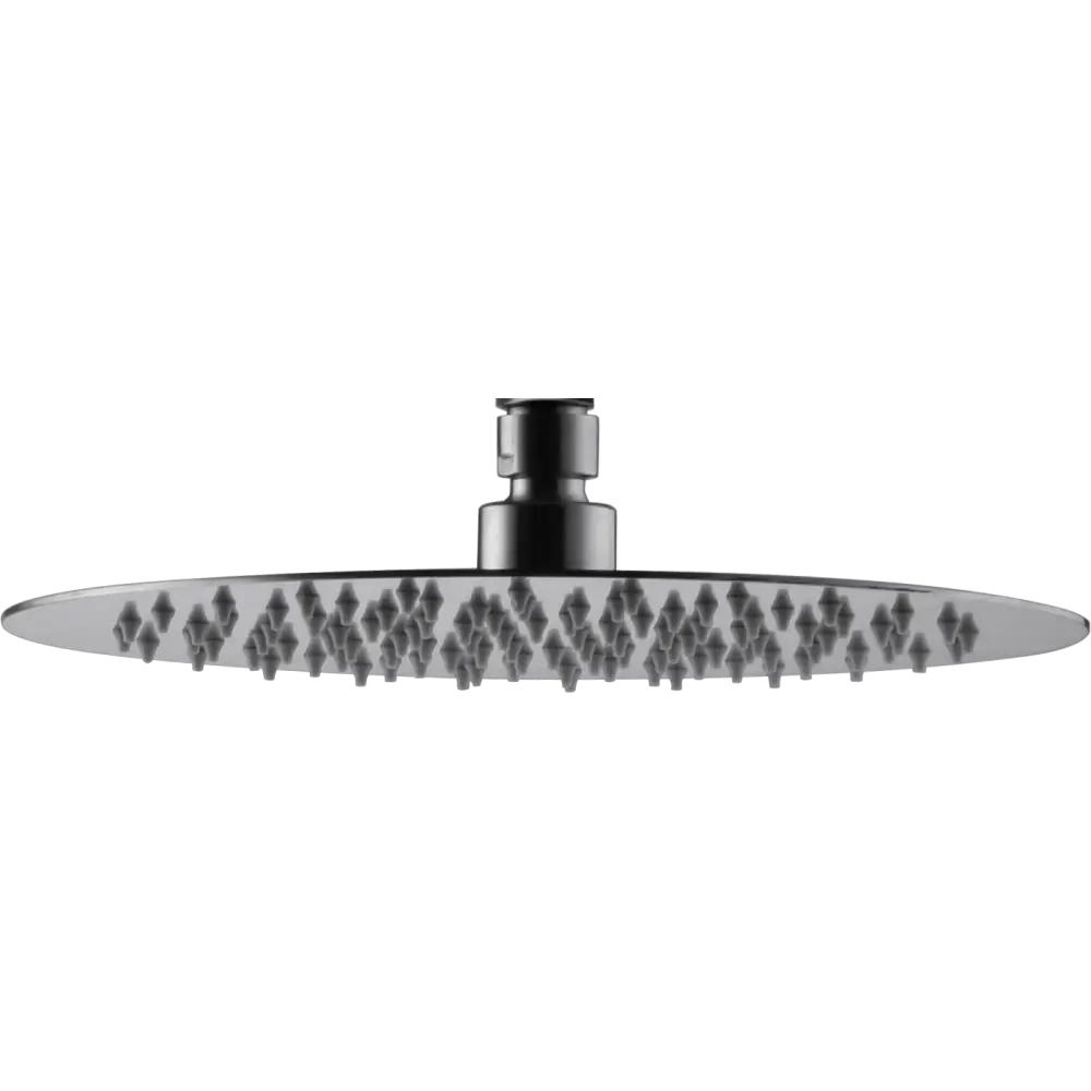 Round brushed nickel shower head 20cm modern design rociador closeup