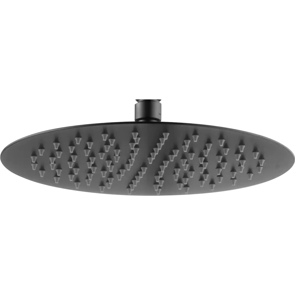Round black gun metal shower head 30mm modern bathroom fixture
