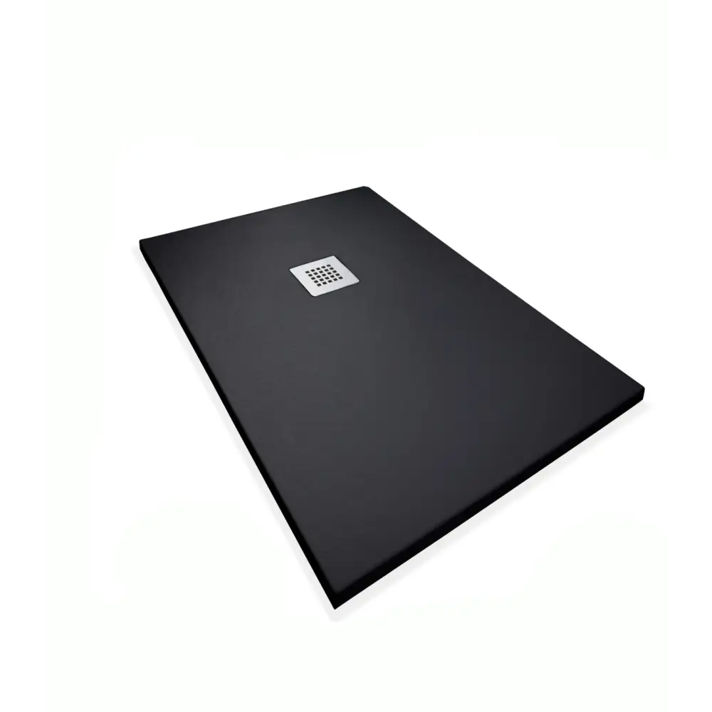 Rota Shower Tray Slate Texture - Black / 70X80 - Bathroom Accessory