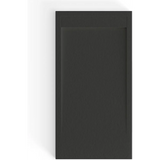 Saona Black Shower Tray with Hidden Drain Slate Texture - Platos de ducha