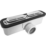 Saona Black Shower Tray with Hidden Drain Slate Texture - Platos de ducha