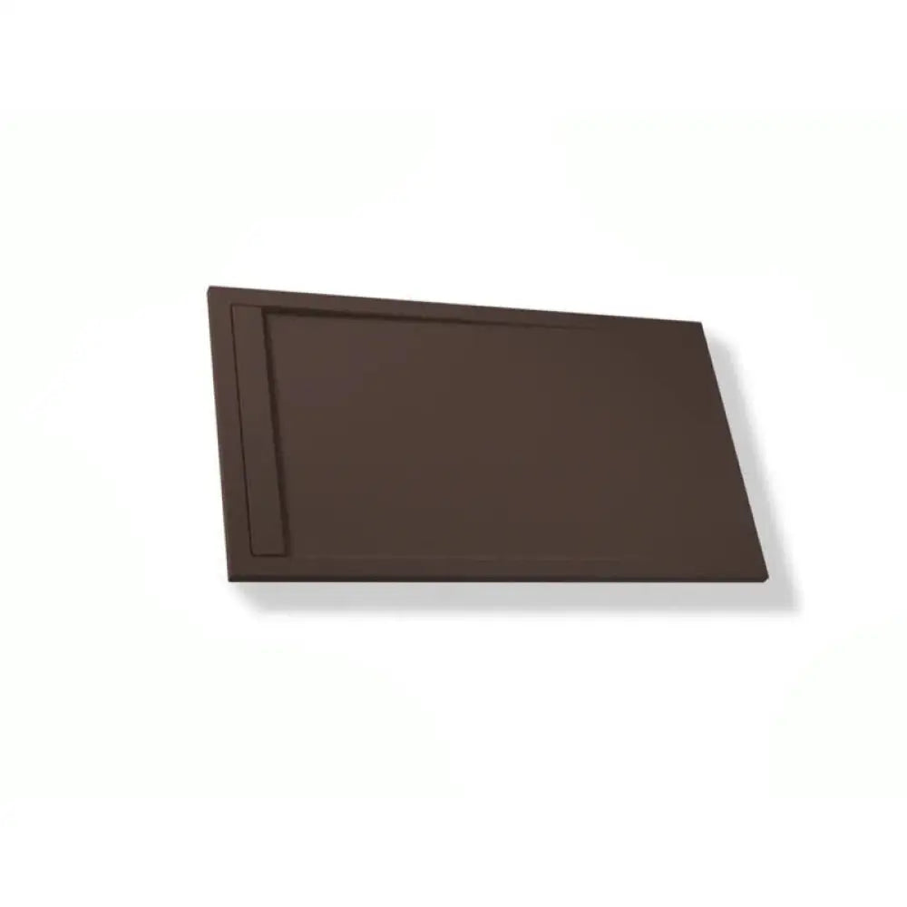 Saona Chocolate Shower Tray with Hidden Drain Slate Texture - Platos de ducha