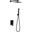 Conjunto De Ducha Empotrado Monomando Dubín Negro Mate - Shower Set