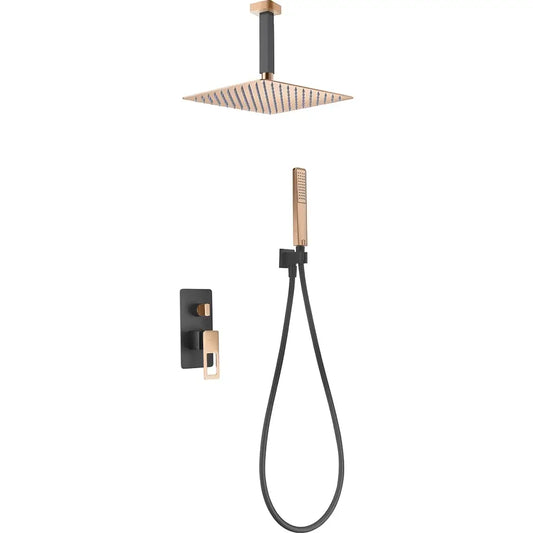 Set Shower Concealed Single-Handle Estocolmo Black | IMEX - Shower Set