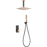 Set Shower Concealed Single-Handle Estocolmo Black | IMEX - Shower Set