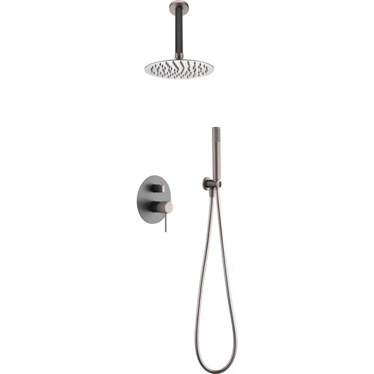 Set Shower Concealed Single-Handle Top Gris Champagne | IMEX - Shower Set
