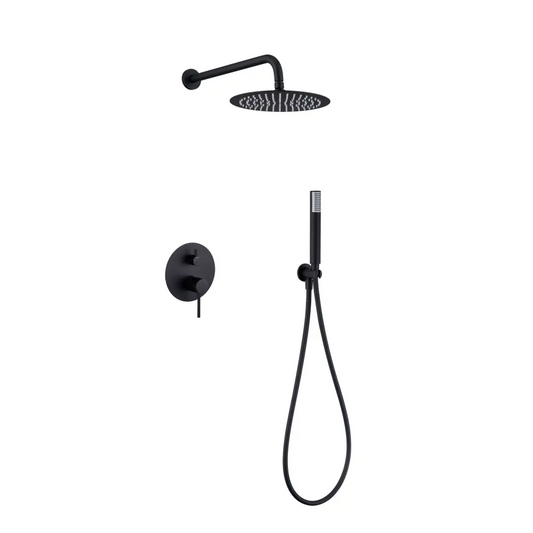 Set Shower Single-Handle Concealed Monza Matte Black | IMEX - Shower Set