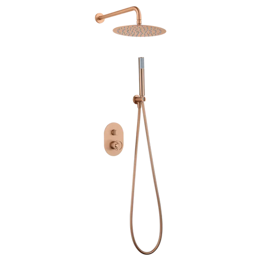 Set Shower Single-Handle Concealed Olimpo Brushed | IMEX - Shower Set
