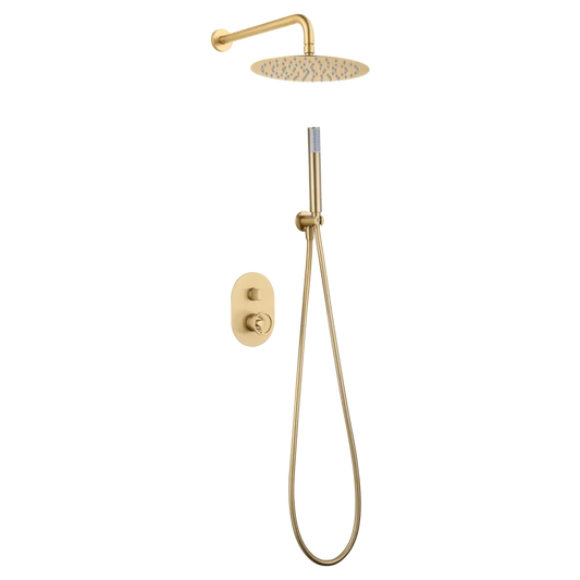 Set Shower Single-Handle Concealed Olimpo Brushed | IMEX - Shower Set