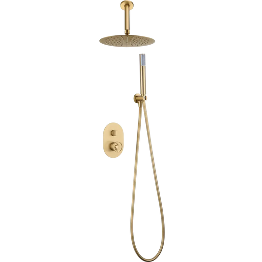 Set Shower Single-Handle Concealed Vesubio Brushed | IMEX - Shower Set