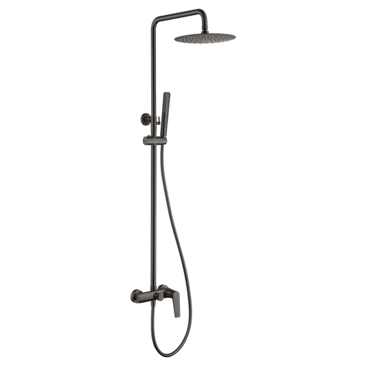 Set Shower Single-Handle Delos Black Gun Metal | IMEX - Shower Set
