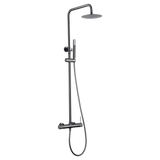 Set Shower Single-Handle Line Black Gun Metal | IMEX - Shower Set