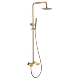 Set Shower Single-Handle Olimpo Brushed Gold | IMEX - Shower Set