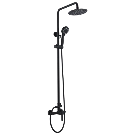 Set Shower Single-Handle Rome Matte Black | IMEX - Shower Set