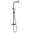Set Shower Single-Handle Sweden Black Rose Gold | IMEX - Shower Set
