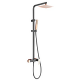 Set Shower Single-Handle Sweden Black Rose Gold | IMEX - Shower Set