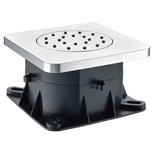 Chrome Square Shower Head Modern Minimalist Design, main product view