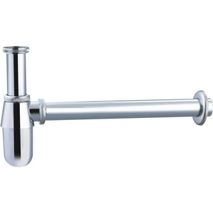 Chrome Round Visible Siphon for Modern Bathrooms, main product view