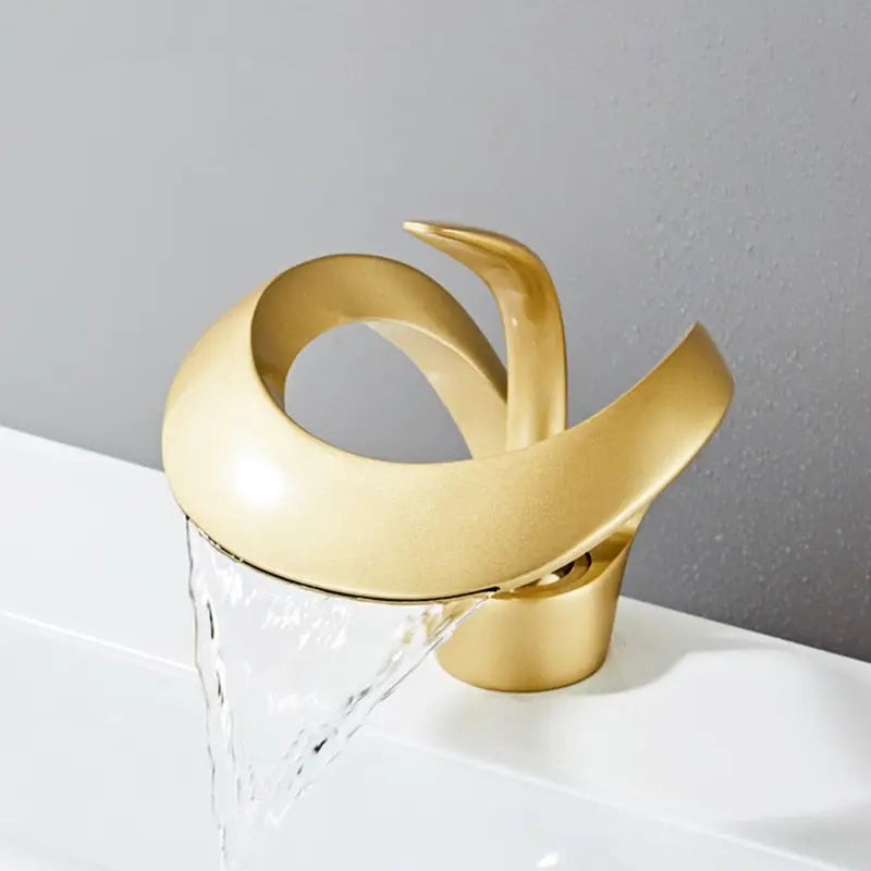 Single Handle 1 Hole Water Fall Overflow Faucet - Faucets