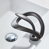 Single Handle 1 Hole Water Fall Overflow Faucet - Gun Gray Faucet - Faucets