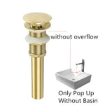 Single Handle 1 Hole Water Fall Overflow Faucet - Without Overflow - Gold - Faucets