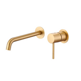 Single-Handle Basin Concealed Monza Brushed Gold | IMEX - Faucet