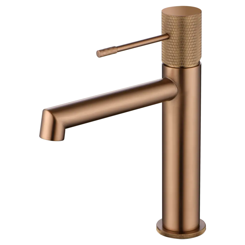 Single-Handle Basin Line Brushed Rose Gold | IMEX - Faucet