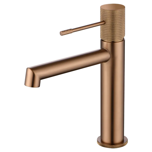 Single-Handle Basin Line Brushed Rose Gold | IMEX - Faucet