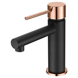 Single-Handle Basin Milos Black Rose Gold | IMEX - Faucet