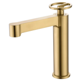 Single-Handle Basin Olimpo Brushed Gold | IMEX - Faucet
