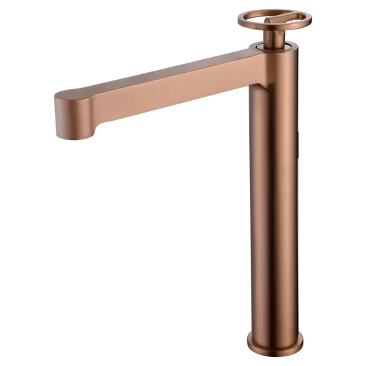 Single-Handle Basin Olimpo Brushed Rose Gold | IMEX - Faucet