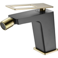 Single-Handle Bidet Sweden Black Gold Shiny | IMEX - Bidet