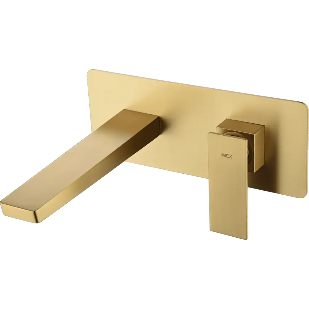 Single-Handle Concealed Basin Pisa Brushed Gold | IMEX - Faucet