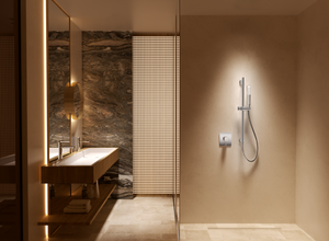 Toscana Chrome Concealed Single Lever Shower Set with Hand Shower, view 5