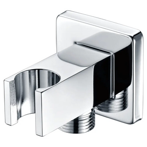 Chrome Square Shower Handle Holder with Water Outlet, main product view