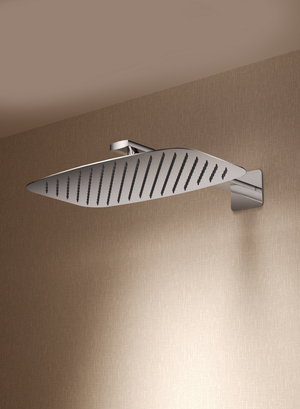 Toscana Matte Black Concealed Single Lever Shower Set with Rain Head, view 4