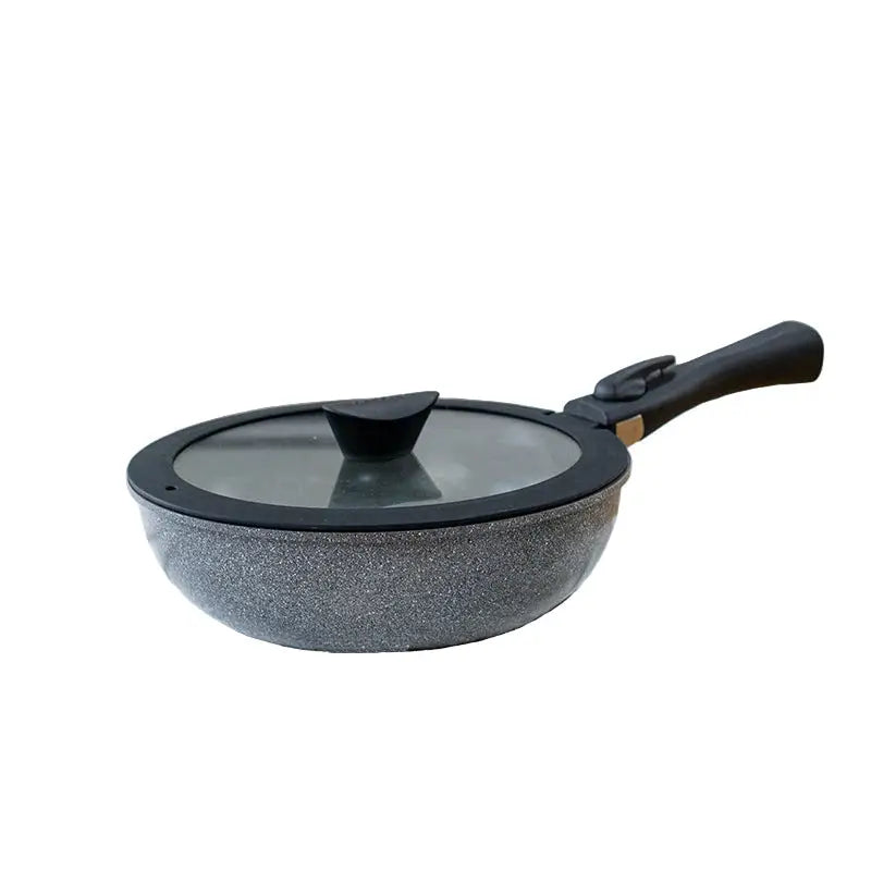 Ceramic Non-Stick Cookware Set with Detachable Handles and Silicone Lids - view 4