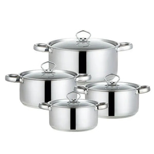 15-Piece Stainless Steel Cookware Set with Double Bottom - view 4