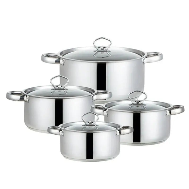 15-Piece Stainless Steel Cookware Set with Double Bottom - view 4