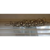 Stainless Steel Modern Luxury LED Ceiling Chandelier - Black colored style / L100cm / Warm light 3000K - Lamps